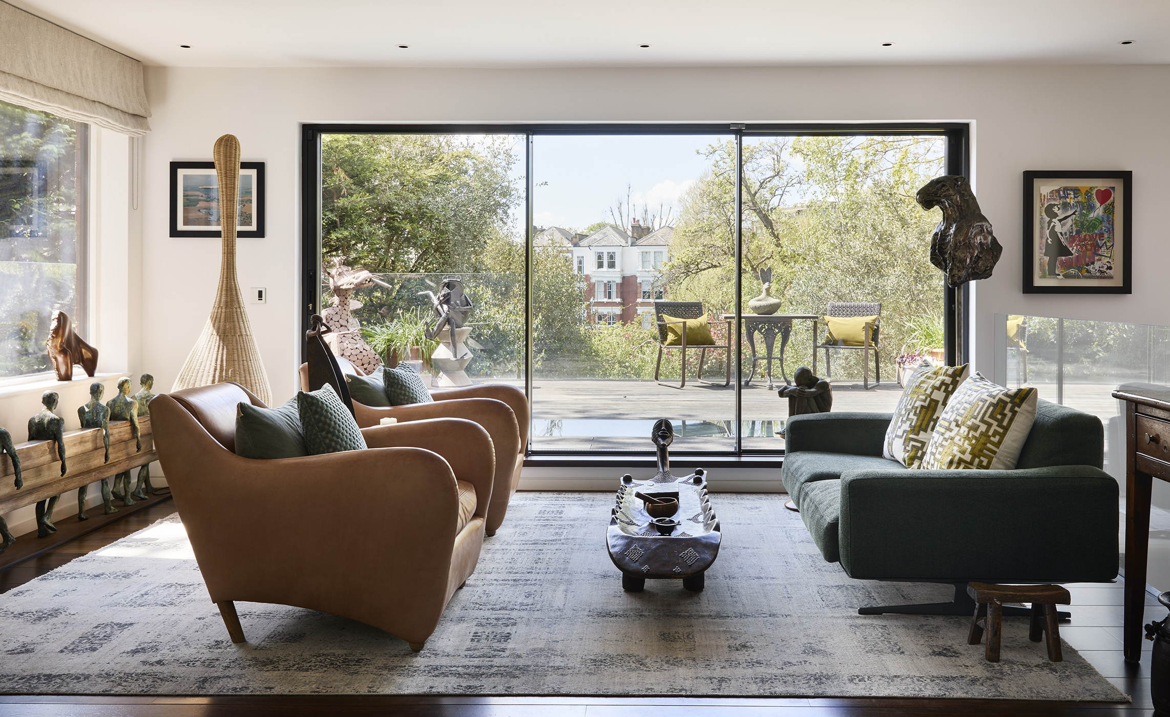 eclectic living room
